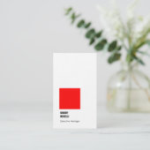 Professionele elegante moderne dikke luxe trendy visitekaartje (Staand voorkant)