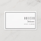 Professionele elegante, moderne, eenvoudige Script Visitekaartje (Voorkant)