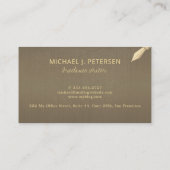 Professionele elegante moderne faux Gold-schrijver Visitekaartje (Achterkant)