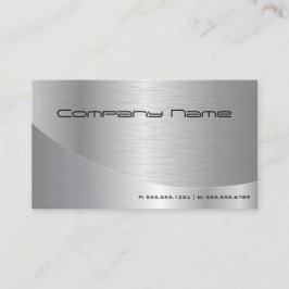 Professionele Elegante Moderne Geborstelde Zilvere Visitekaartje