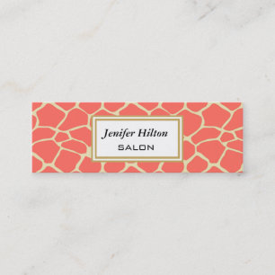 Professionele elegante moderne giraffe mini visitekaartje