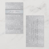 Professionele elegante moderne glittery bokeh pare visitekaartje (Voorkant / Achterkant)