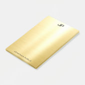 Professionele Elegante Moderne Gouden Trendy Sjabl Post-it® Notes (Schuin)