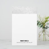 Professionele elegante moderne grijze trendy briefpapier (Staand voorkant)