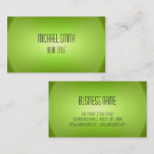 Professionele elegante moderne groene spin blur visitekaartje (Voorkant / Achterkant)