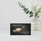 Professionele elegante moderne huisschilderkunst visitekaartje (Staand voorkant)