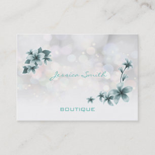 Professionele elegante moderne luxe bokeh floral visitekaartje