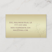 Professionele elegante, moderne luxe glanzende bla visitekaartje (Achterkant)