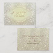 Professionele elegante moderne luxe glitter bokeh visitekaartje (Voorkant / Achterkant)