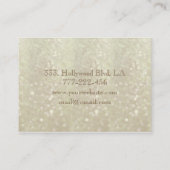 Professionele elegante moderne luxe glitter bokeh visitekaartje (Achterkant)