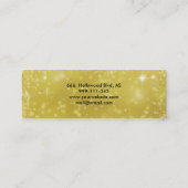 Professionele elegante moderne luxe glitter mini b visitekaartje (Achterkant)