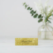 Professionele elegante moderne luxe glitter mini b visitekaartje (Staand voorkant)