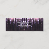 Professionele elegante moderne luxe glitter mini visitekaartje (Achterkant)