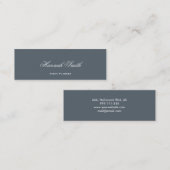 Professionele elegante moderne luxe glitter mini visitekaartje (Voorkant / Achterkant)