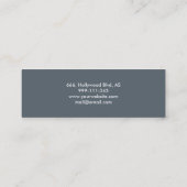 Professionele elegante moderne luxe glitter mini visitekaartje (Achterkant)