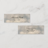 Professionele elegante moderne luxe glitter mini visitekaartje (Voorkant / Achterkant)
