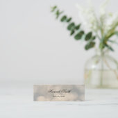 Professionele elegante moderne luxe glitter mini visitekaartje (Staand voorkant)