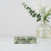 Professionele elegante moderne luxe glitter mini visitekaartje (Staand voorkant)