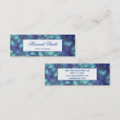 Professionele elegante moderne luxe glitter mini visitekaartje (Voorkant / Achterkant)