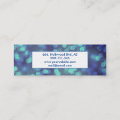 Professionele elegante moderne luxe glitter mini visitekaartje (Achterkant)