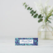 Professionele elegante moderne luxe glitter mini visitekaartje (Staand voorkant)