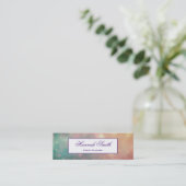 Professionele elegante moderne luxe glitter mini visitekaartje (Staand voorkant)