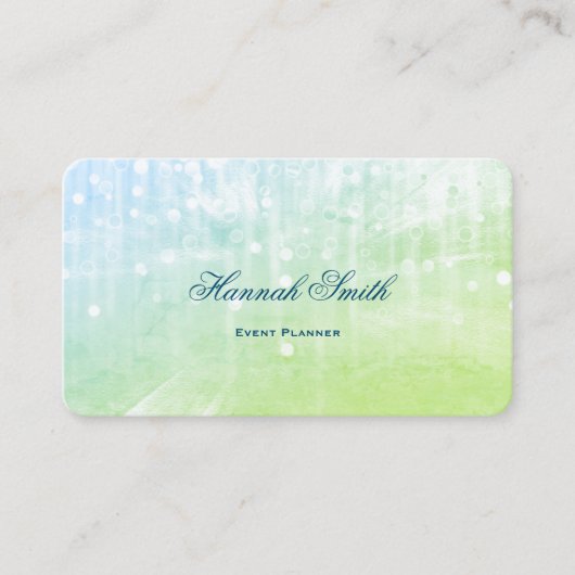 Professionele elegante moderne luxe glitter visitekaartje (Voorkant)