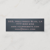 Professionele elegante moderne luxe glitterij mini visitekaartje (Achterkant)