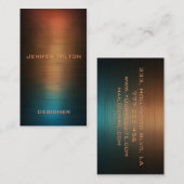 Professionele elegante moderne luxe kleurrijk meta visitekaartje (Voorkant / Achterkant)