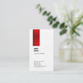 Professionele elegante, moderne, luxe-linnen trend visitekaartje (Staand voorkant)