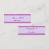 Professionele elegante moderne luxe Paarse banner Mini Visitekaartje (Voorkant / Achterkant)