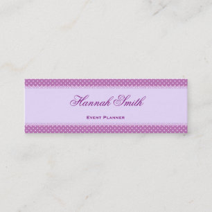 Professionele elegante moderne luxe Paarse Banner Mini Visitekaartje