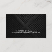 Professionele elegante moderne metalen fotografie visitekaartje (Achterkant)