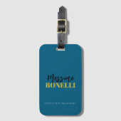 Professionele elegante moderne minimalistische bla bagagelabel (Voorkant (verticaal))