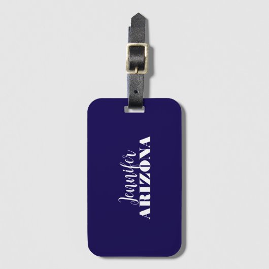 Professionele elegante moderne minimalistische don bagagelabel (Voorkant (verticaal))