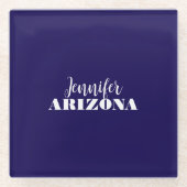 Professionele elegante moderne minimalistische don glazen onderzetter (Voorkant)