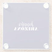 Professionele elegante moderne minimalistische don glazen onderzetter (Achterkant)