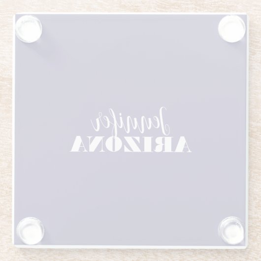 Professionele elegante moderne minimalistische don glazen onderzetter (Achterkant)