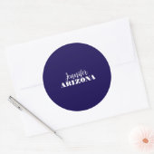 Professionele elegante moderne minimalistische don ronde sticker (Envelop)