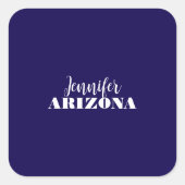 Professionele elegante moderne minimalistische don vierkante sticker (Voorkant)