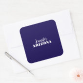 Professionele elegante moderne minimalistische don vierkante sticker (Envelop)