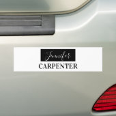 Professionele elegante moderne minimalistische eff bumpersticker (Op auto)