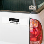 Professionele elegante moderne minimalistische eff bumpersticker (Op Truck)