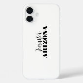 Professionele elegante moderne minimalistische eff Case-Mate iPhone case (Achterkant)