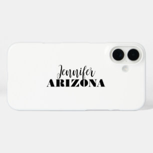 Professionele elegante moderne minimalistische eff iPhone 16 plus hoesje