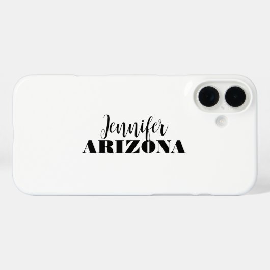 Professionele elegante moderne minimalistische eff Case-Mate iPhone case (Achterkant (horizontaal))