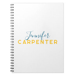 Professionele elegante moderne minimalistische eff notitieboek