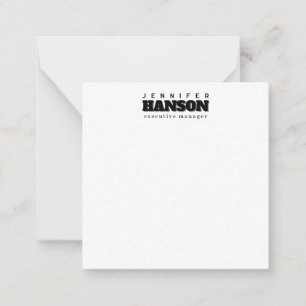 Professionele elegante moderne minimalistische eff notitiekaartje