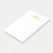 Professionele elegante moderne minimalistische eff post-it® notes (Schuin)