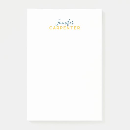 Professionele elegante moderne minimalistische eff post-it® notes (Voorkant)